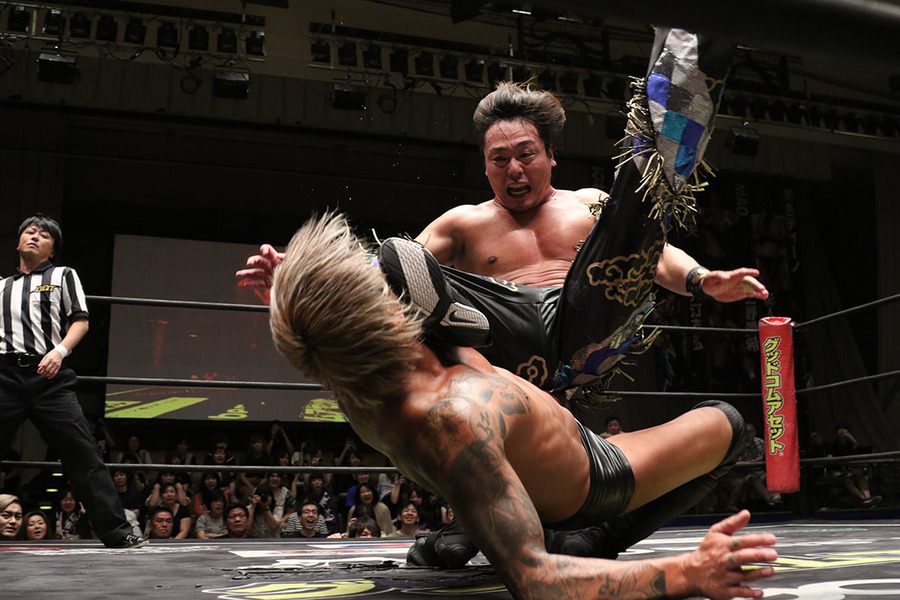Yukio Sakaguchi c vs HARASHIMA KO-D Openweight Title DDT 25.10.2015
