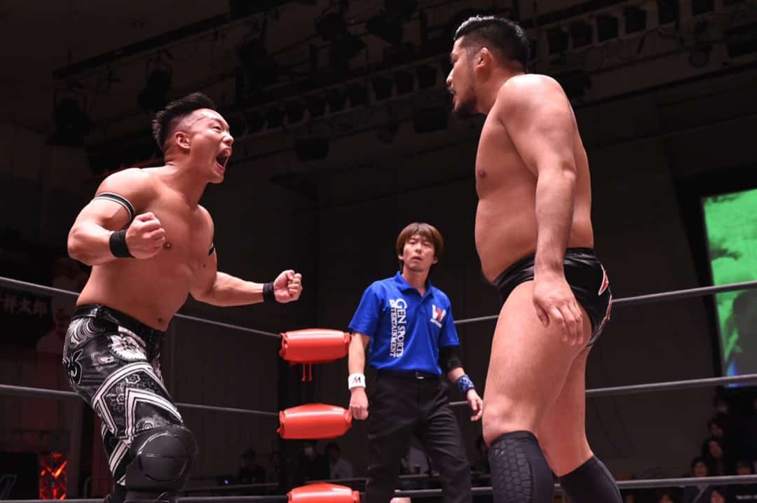 Shotaro Ashino c vs T-Hawk Wrestle-1 Heavyweight Title Wrestle-1 05/01/2019