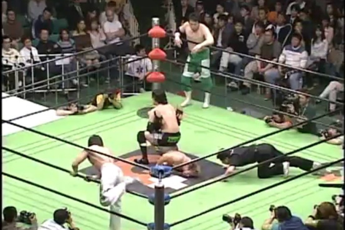 Mitsuharu Misawa & Yoshinari Ogawa c Vs Naomichi Marufuji & KENTA GHC Heavyweight Tag Titles NOAH 25/04/2004