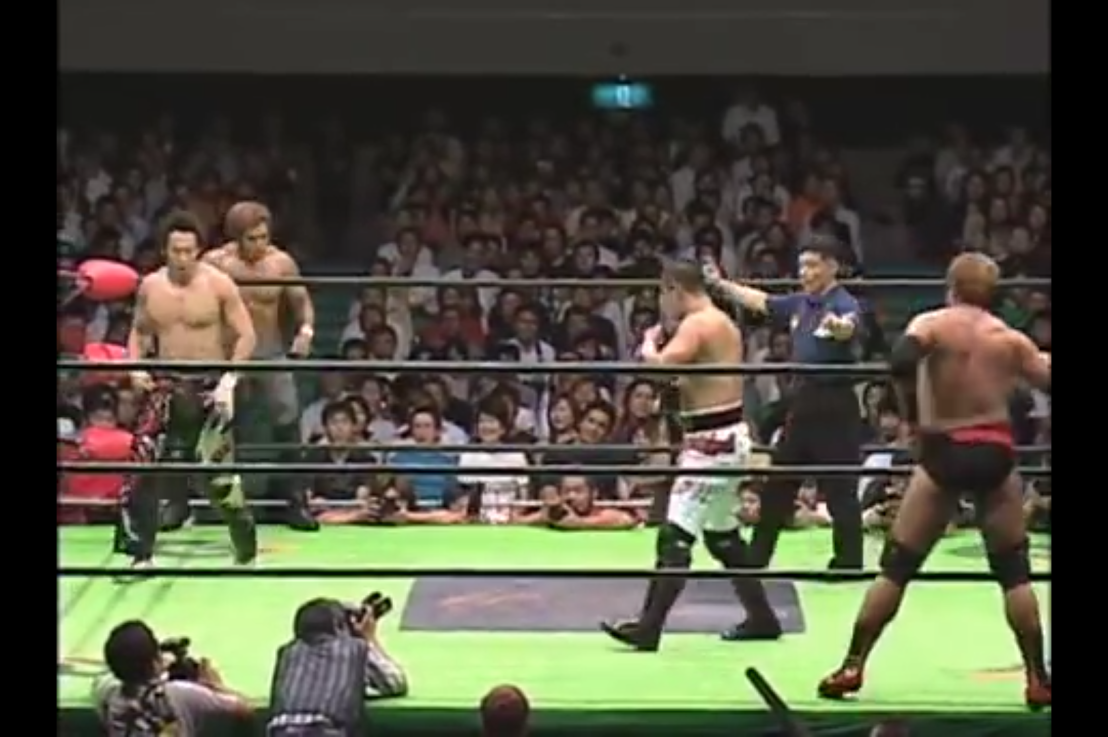 KENTA & Naomichi Marufuji c vs Yoshinobu Kanemaru & Makoto Hashi GHC jr heavyweight Tag Titles Noah 12/09/2003